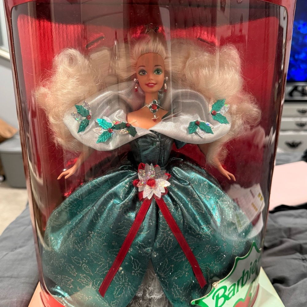 Barbie Holiday Doll in Green Dress